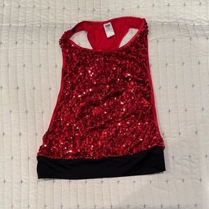 Balera Red Sequin Tank Top